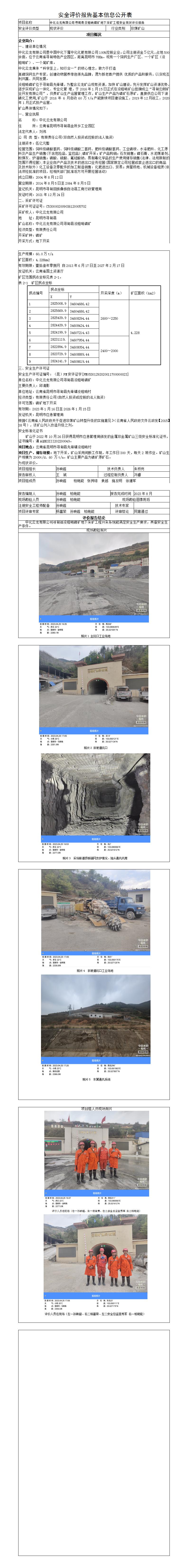 安全評(píng)價(jià)報(bào)告基本信息公開(kāi)表（中化云龍現(xiàn)狀）